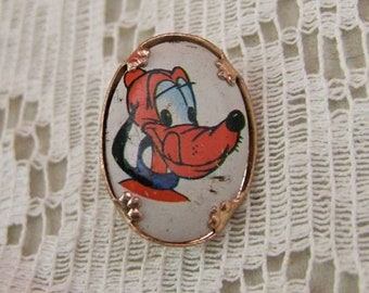 Vintage Pluto the Dog Novelty Pin - Vintage Disney - 1980s - Fun Stuff - Dog - Mutt - Not For Children (S-Etsy)