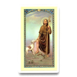 St Rocco Laminierte Heilige Karte - St Roch - St Rock - Gebetskarte