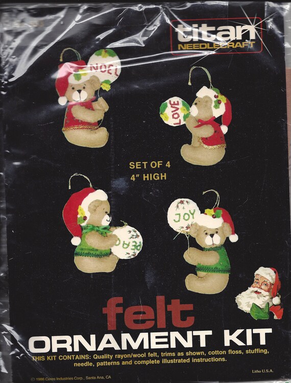 Reindeer Seasons by Nicole Christmas Felt Stitch Ornament Kit