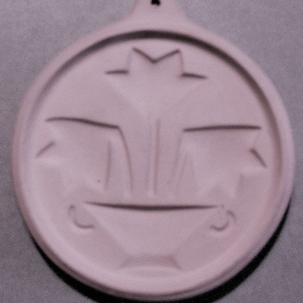 Vintage Museum of American Folk Art Cookie Mold, Flower Pot. Candy Mold, Chocolate Mold, Paper Mold. Casting Mold. Labeled.