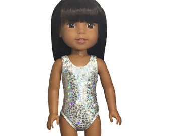 Swimsuit for 14.5" Wellie Wishers or Melissa & Doug Ruby Red Doll Clothes Silver Giraffe tkct1421 bathingsuit handmade and ready to ship