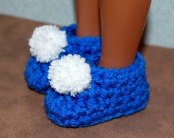 Pattern pdf Crochet Slippers to fit 14 inch Wellie Wishers Betsy McCall Heart for Hearts and 13" Les Cheries Doll