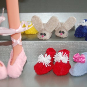 Lalaloopsy printable pattern -Fun Felt Footwear for 12&quot; Lalaloopsy dolls- pdf sewing pattern- make it yourself