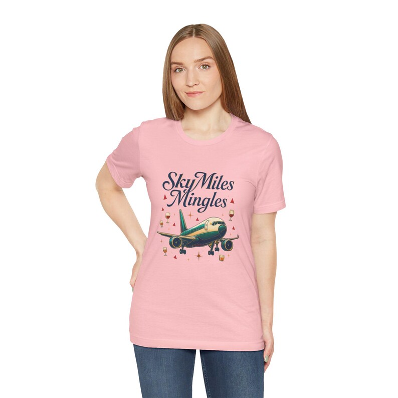 Nostalgic Airplane Travel Tee: SkyMiles Delta Airlines Fan Shirt, Aviation Enthusiast Gift image 18