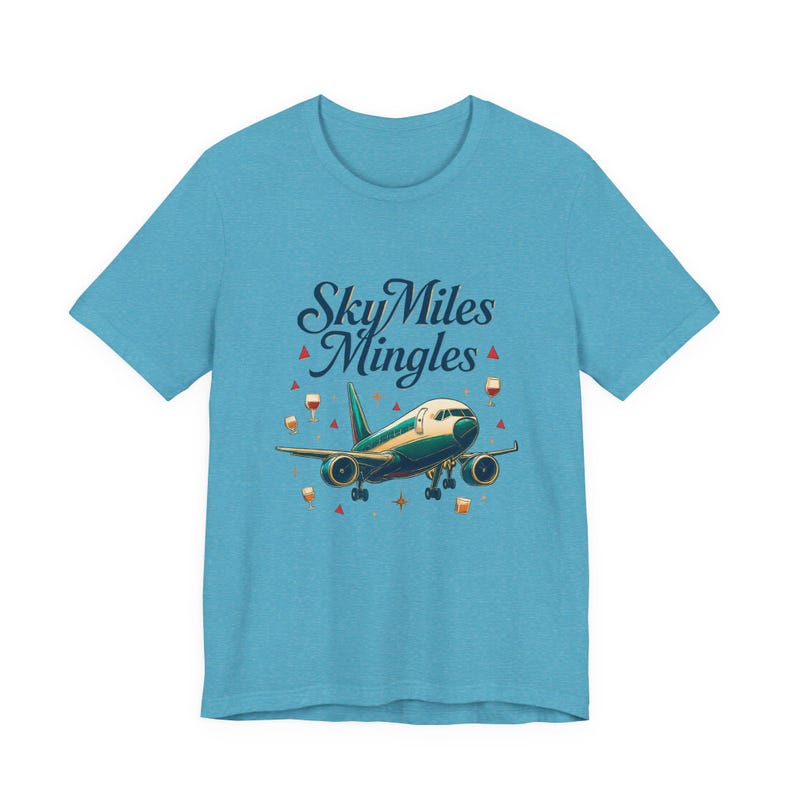 Nostalgic Airplane Travel Tee: SkyMiles Delta Airlines Fan Shirt, Aviation Enthusiast Gift image 5