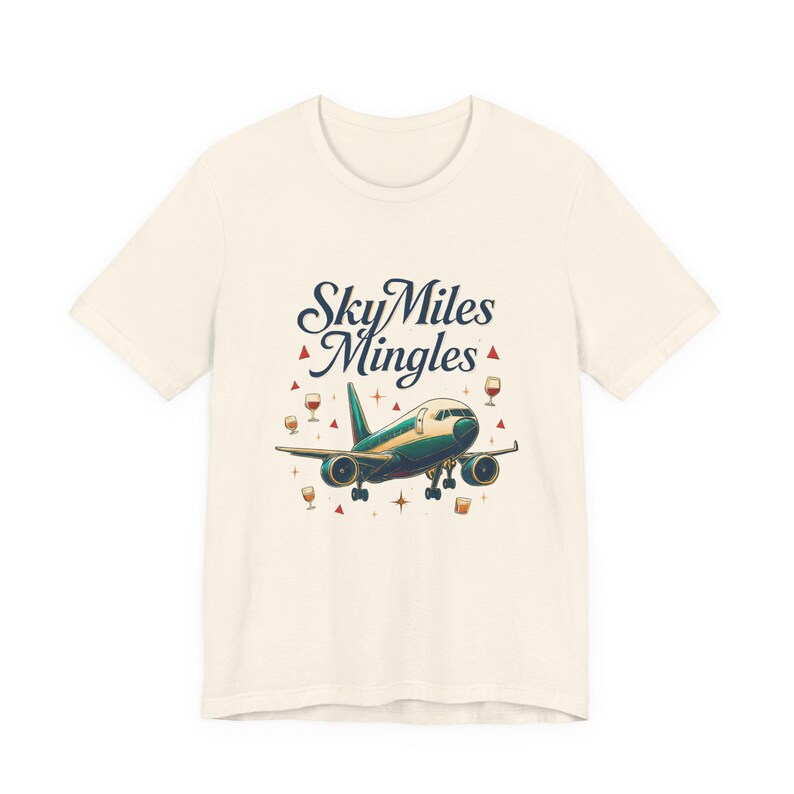 Nostalgic Airplane Travel Tee: SkyMiles Delta Airlines Fan Shirt, Aviation Enthusiast Gift image 3
