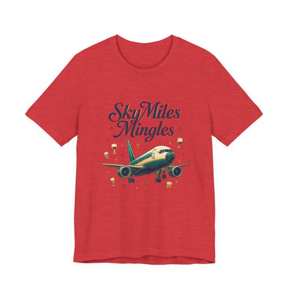 Nostalgic Airplane Travel Tee: SkyMiles Delta Airlines Fan Shirt, Aviation Enthusiast Gift