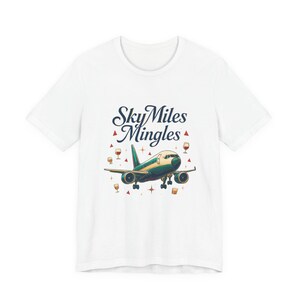 Nostalgic Airplane Travel Tee: SkyMiles Delta Airlines Fan Shirt, Aviation Enthusiast Gift image 2