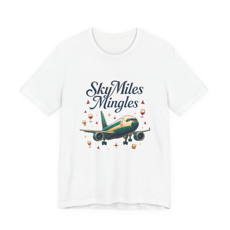 Nostalgic Airplane Travel Tee: SkyMiles Delta Airlines Fan Shirt, Aviation Enthusiast Gift image 2