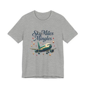 Nostalgic Airplane Travel Tee: SkyMiles Delta Airlines Fan Shirt, Aviation Enthusiast Gift image 4