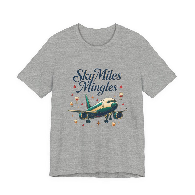 Nostalgic Airplane Travel Tee: SkyMiles Delta Airlines Fan Shirt, Aviation Enthusiast Gift image 4