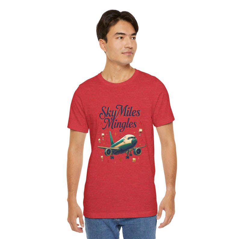 Nostalgic Airplane Travel Tee: SkyMiles Delta Airlines Fan Shirt, Aviation Enthusiast Gift image 14
