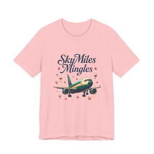 Nostalgic Airplane Travel Tee: SkyMiles Delta Airlines Fan Shirt, Aviation Enthusiast Gift image 6