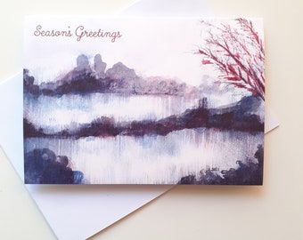 Winter Marsh | CHRISTMAS CARD | Winter Scene 1 | Xmas Greeting Card