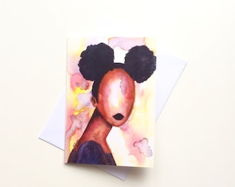 Self Love | Black Woman Birthday Card | Black Greeting Card | Black Owned Business UK