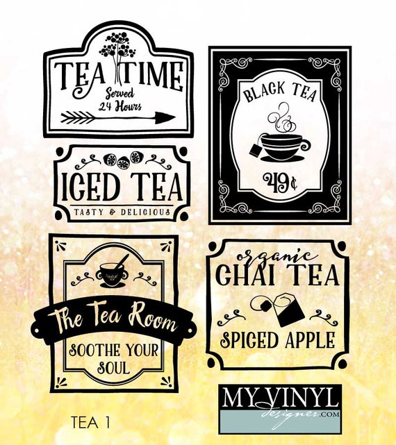 Download Tea SVG Files Kitchen Decor Cuttable SVG Files Tea Time ...