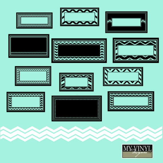 Chevron Frame Svg Chevron Frames For Cutting Or Printing Etsy