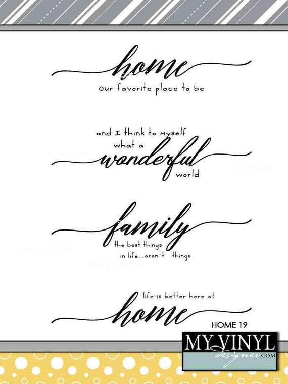 Download Home Quote Svg Files Family Quote Cuttable Svg Home Decor Etsy