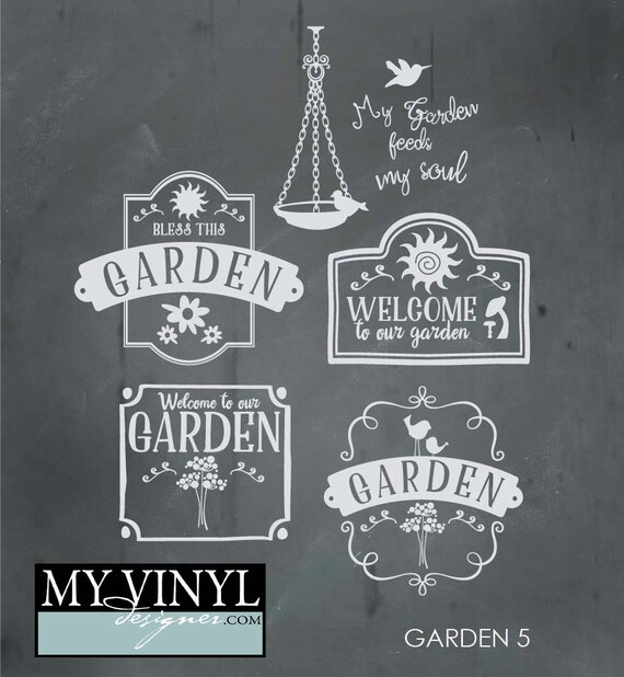 Garden SVG Files Garden Art Cuttable SVG Garden Sign SVG Etsy