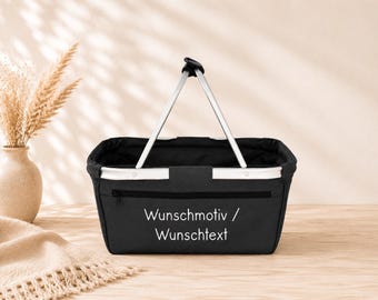 Personalisierter Einkaufskorb / individuell / Shopper / Korb / Geschenkidee / Wunschmotiv / Wunschtext / Wunsch