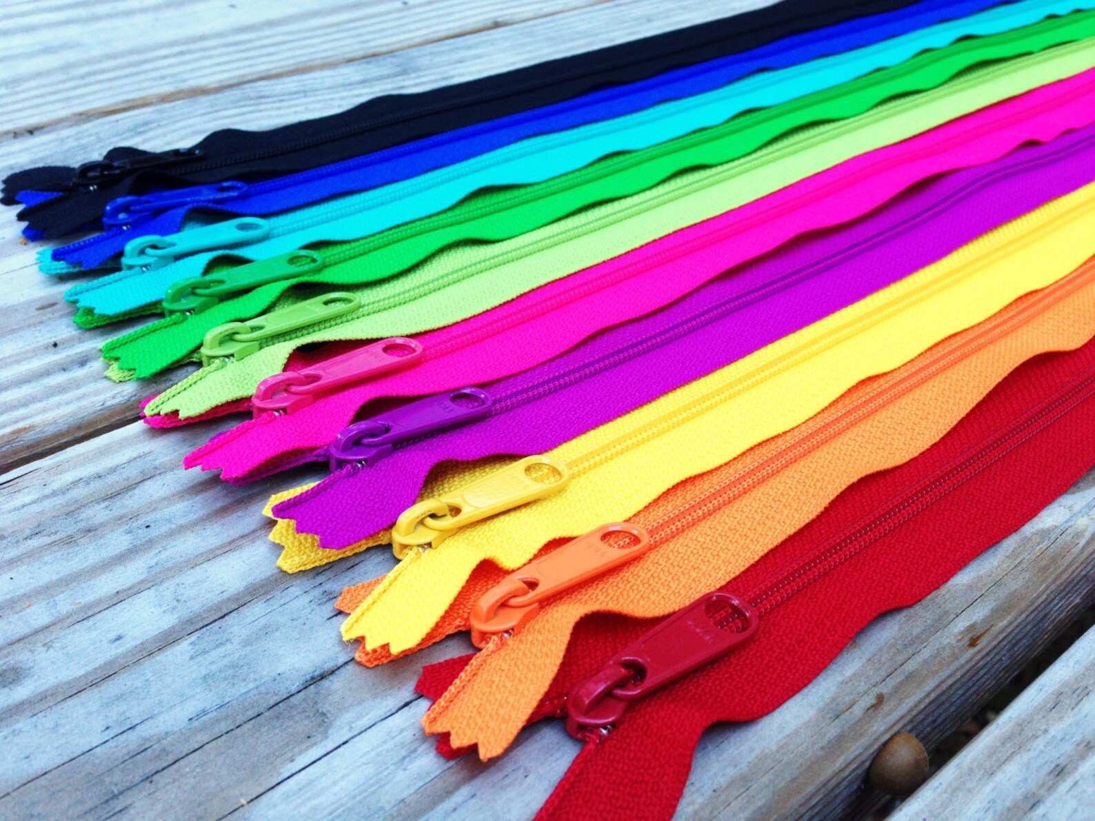 Handbag Zippers Assortment 16 22 or 24 Inch Size Brights Etsy