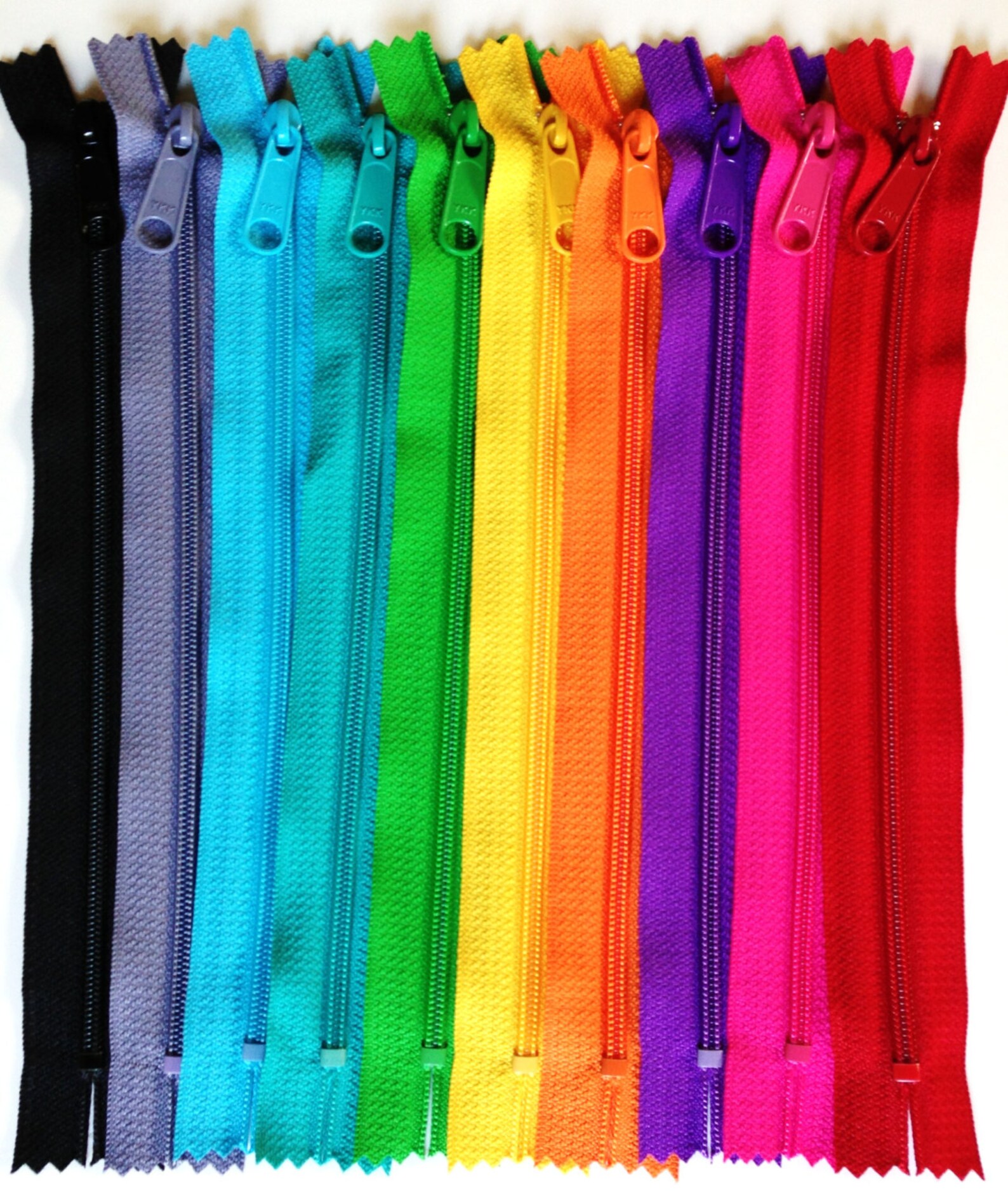 9 Inch Handbag Zippers With Long Pull Random Assortment of Etsy