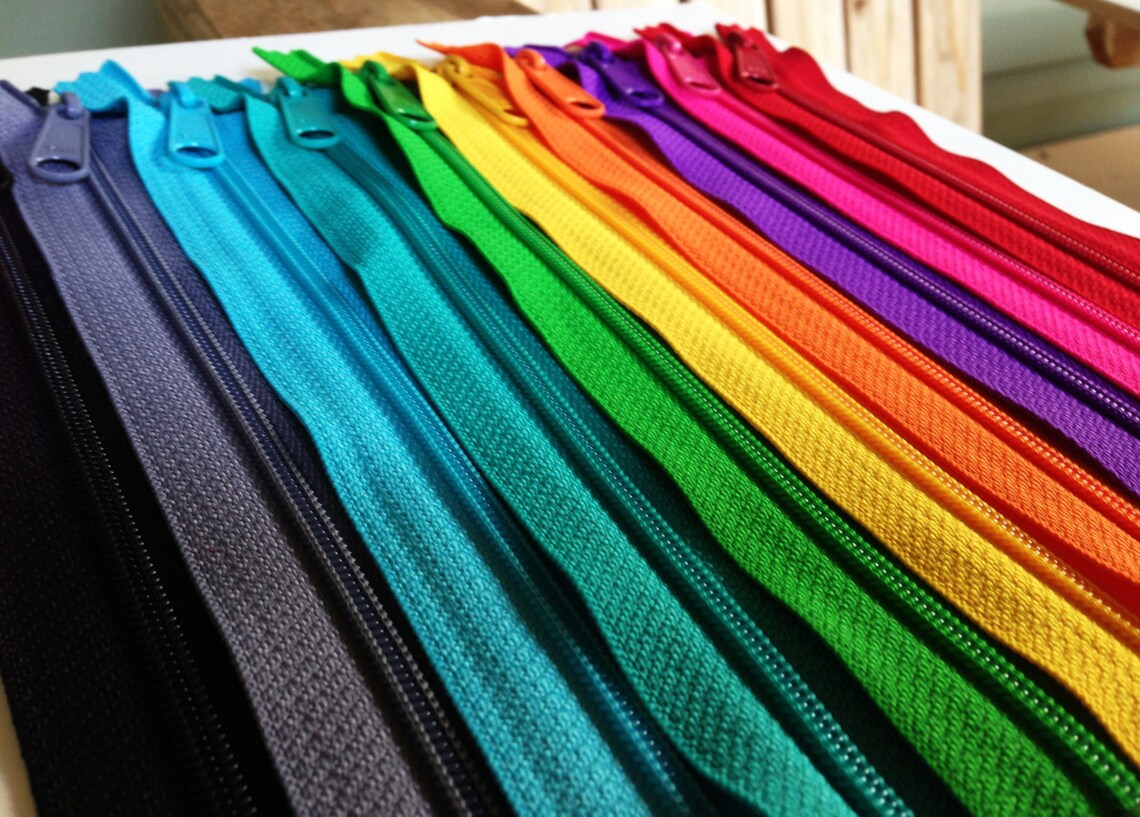 9 Inch Handbag Zippers With Long Pull Random Assortment of Etsy
