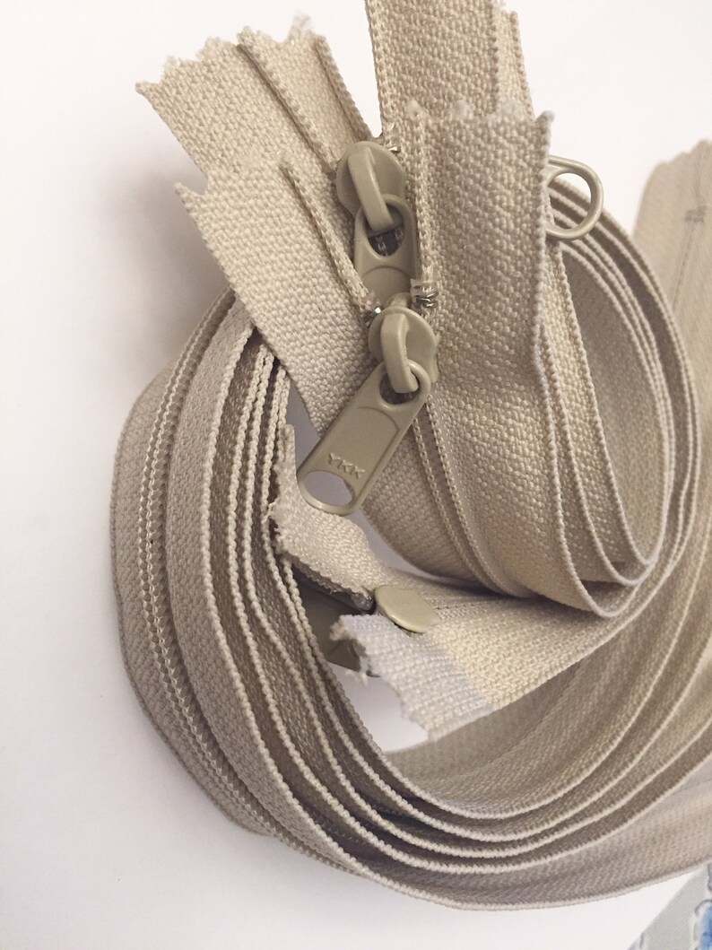 24 inch Handbag zippers with extra long pull FIVE pcs YKK Etsy