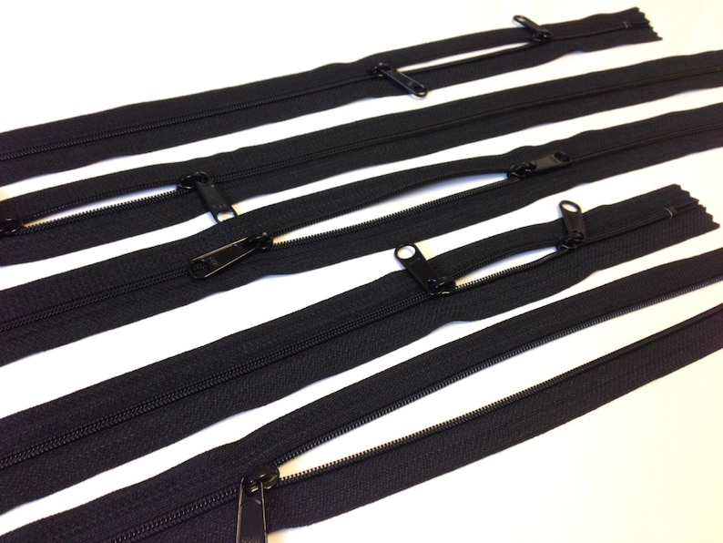 Double Long Pull 30 Inch Handbag Zippers Two Way Head to Etsy