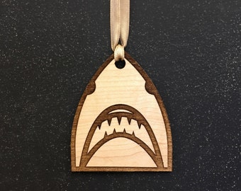 Wooden Shark Ornament, Free shipping in the US!