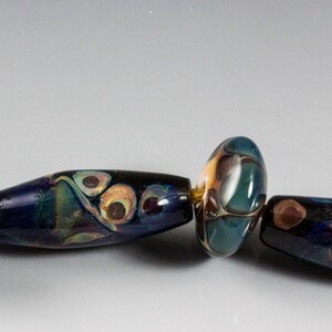 Twilight lampwork glass beads image 2