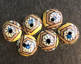 Unique handmade bead caps