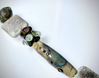 Dragons' Bone lampwork glass beads