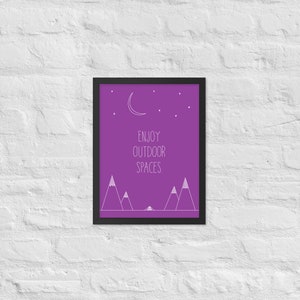 Enjoy Outdoor Spaces - Family Values Framed Poster