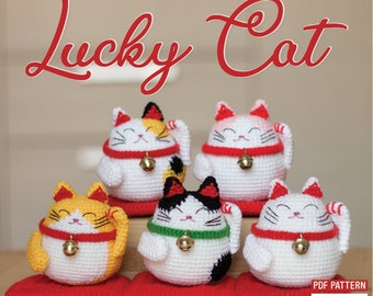 PDF Pattern - Mini Lucky Cat Pattern