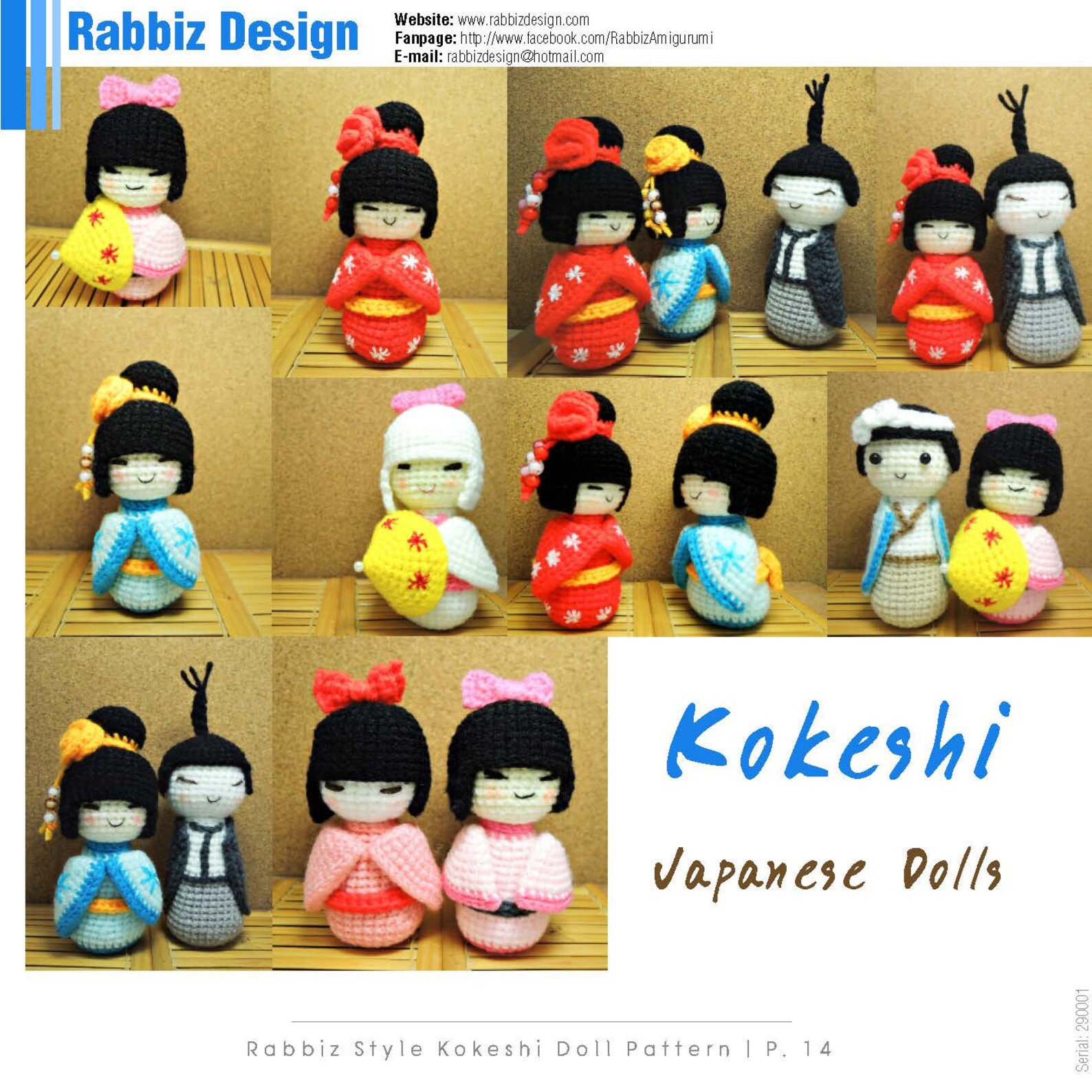 PDF Pattern  Amigurumi Kokeshi  Dolls  Etsy