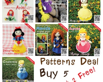 Pattern Deal - Princesses Set Buy 5 Get 2 Free