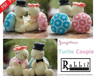 PDF Pattern - Amigurumi Turtle Couple