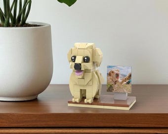 Custom Pet Brick Figurine | Personalized Dog Lover Gift, unique building toy for pet lovers