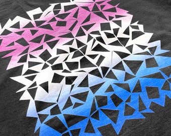 T-shirt abstrait géométrique Vaporwave Synthwave