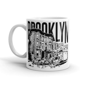 Brooklyn Brownstone Mug: Clinton Hill Art Coffee Cup