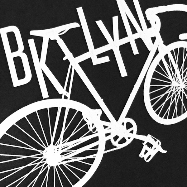 Bike Shirt, Brooklyn Bicycle T-Shirt, BKLYN T-Shirt, Fixie Single Speed