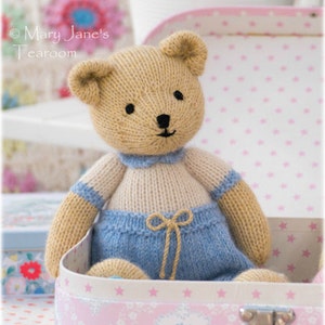 Boy Bear Toy Knitting Pattern/ In the round/ Knitted Boy Teddy Bear/ Method 1/ 11 Bear image 1