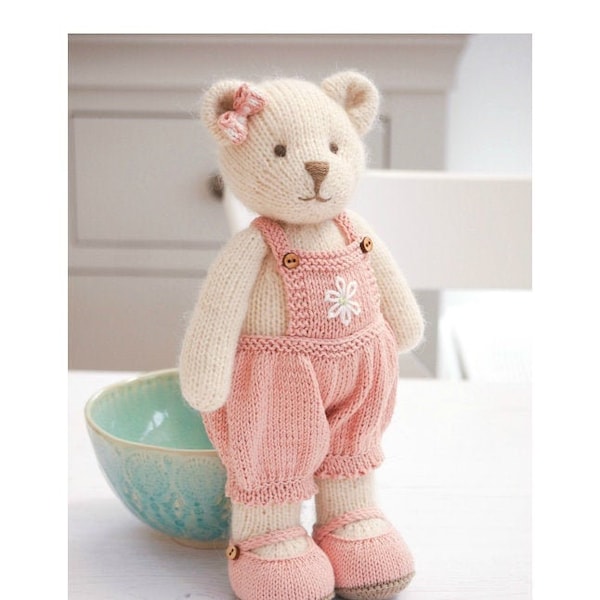 Ours CANDY 11 po./En rond/Modèle de tricot jouet/Ours en peluche/Moyen