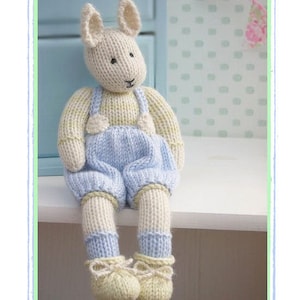 SAMUEL A Spring baby Bunny/ Toy Knitting Pattern / Rabbit Knitting Pattern/ Small Rabbit/ Back & Forth image 1