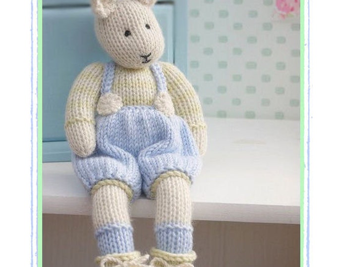 SAMUEL ... A Spring baby Bunny/ Toy Knitting Pattern / Rabbit Knitting Pattern/ Small Rabbit