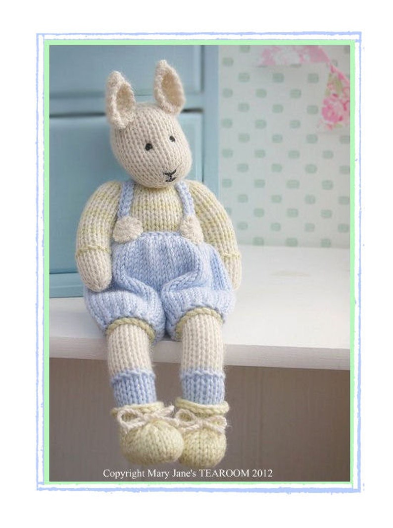 SAMUEL A Spring baby Bunny/ Toy Knitting Pattern / Rabbit Knitting Pattern/ Small Rabbit/ Back & Forth image 1