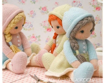 Little Yarn Dolls: Method 2/ Doll Knitting Pattern / Toy Knitting Pattern/ Knitted Dolls/ Back & Forth