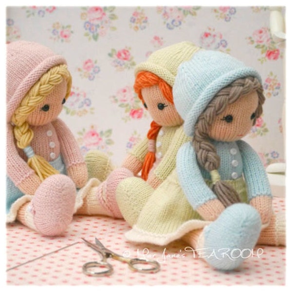 Little Yarn Dolls: Method 2/ Doll Knitting Pattern / Toy Knitting Pattern/ Knitted Dolls/ Back & Forth