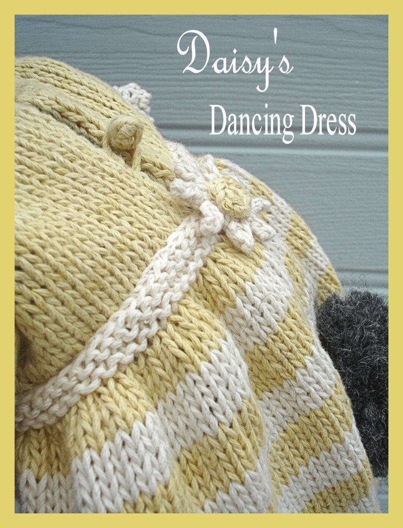 DAISY Rabbit / Toy Bunny Knitting Pattern/ Plus FREE Handmade Shoes Knitting Pattern/ Back & Forth image 4